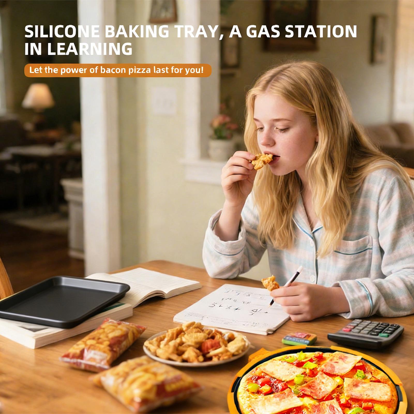 Kitchen Baking Pan - Mikrodalga Izgara Tavası Hızlı Isınan Pizza