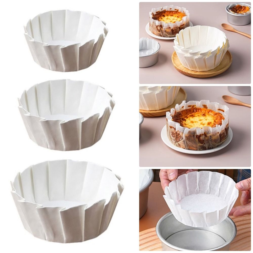 Kitchen Baking Paper - 4/6/8 inç katlanabilir Cupcake Liner kek