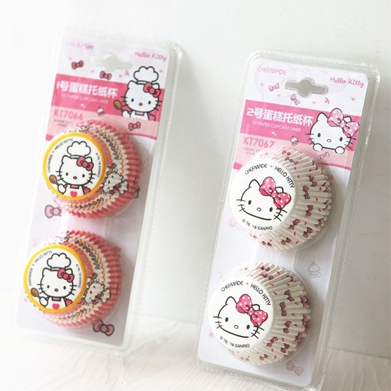 Kitchen Baking Paper - Hello Kitty Baskılı Cupcake Kapları Sevimli