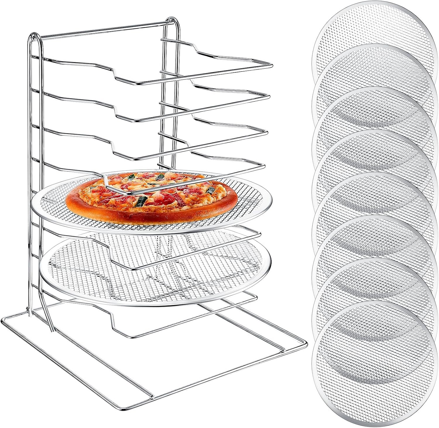 8 Katmanlı Pizza Rafı, Delikli - Kitchen Baking Pan incelemesi ve fiyatı