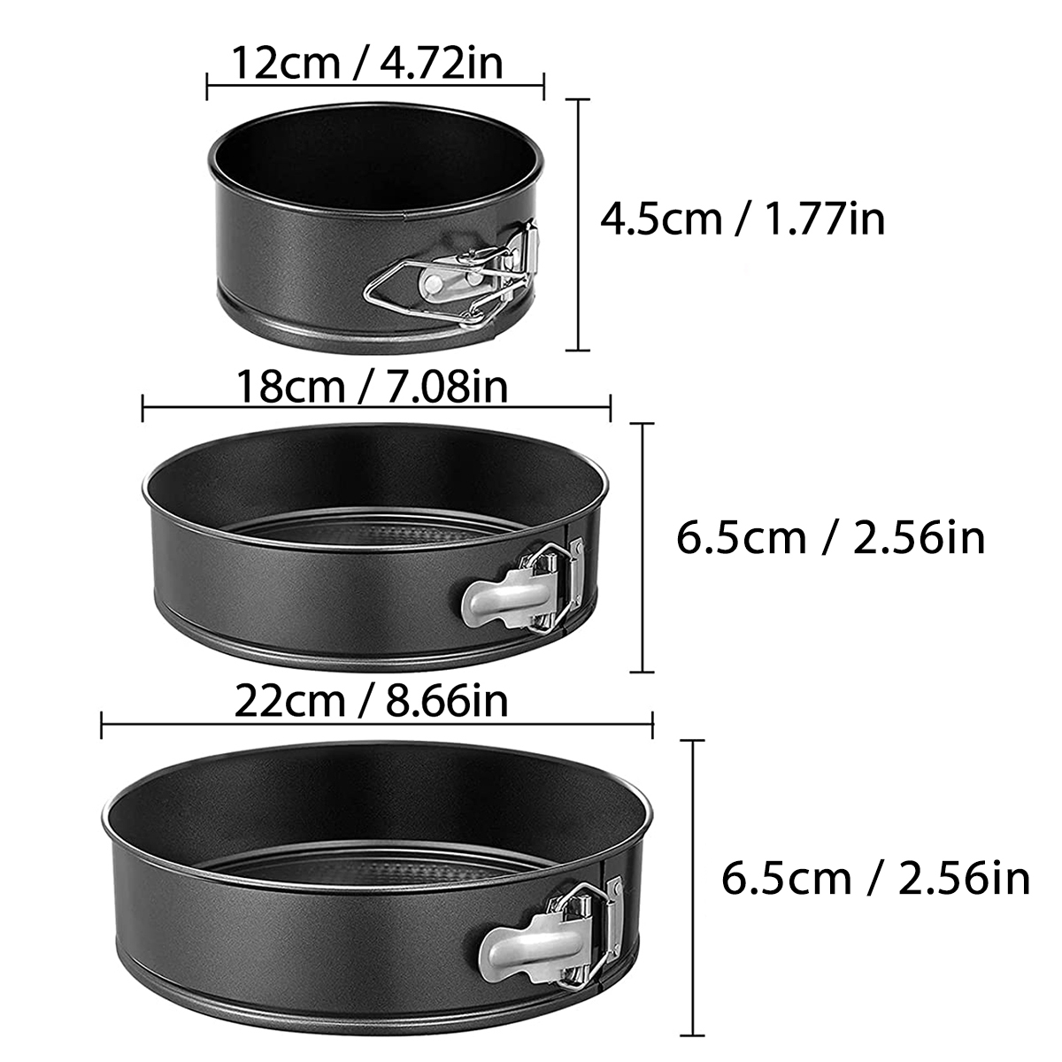 1PC, 3PCS Kek Tavası Seti, Yuv - Kitchen Baking Pan incelemesi ve fiyatı