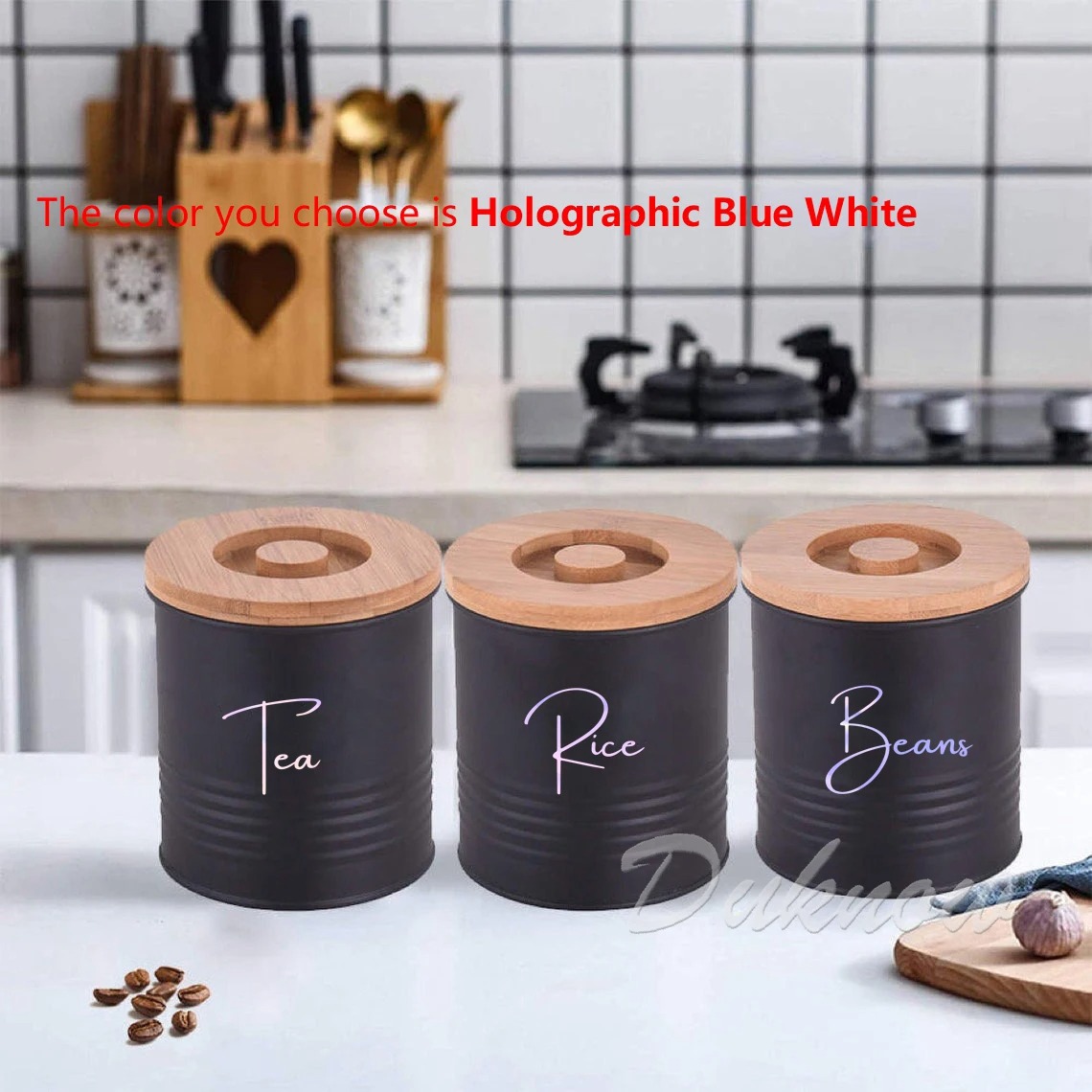 Mutfak Düzenleme Kavanoz Etike - Kitchen Baking Organization incelemesi ve fiyatı