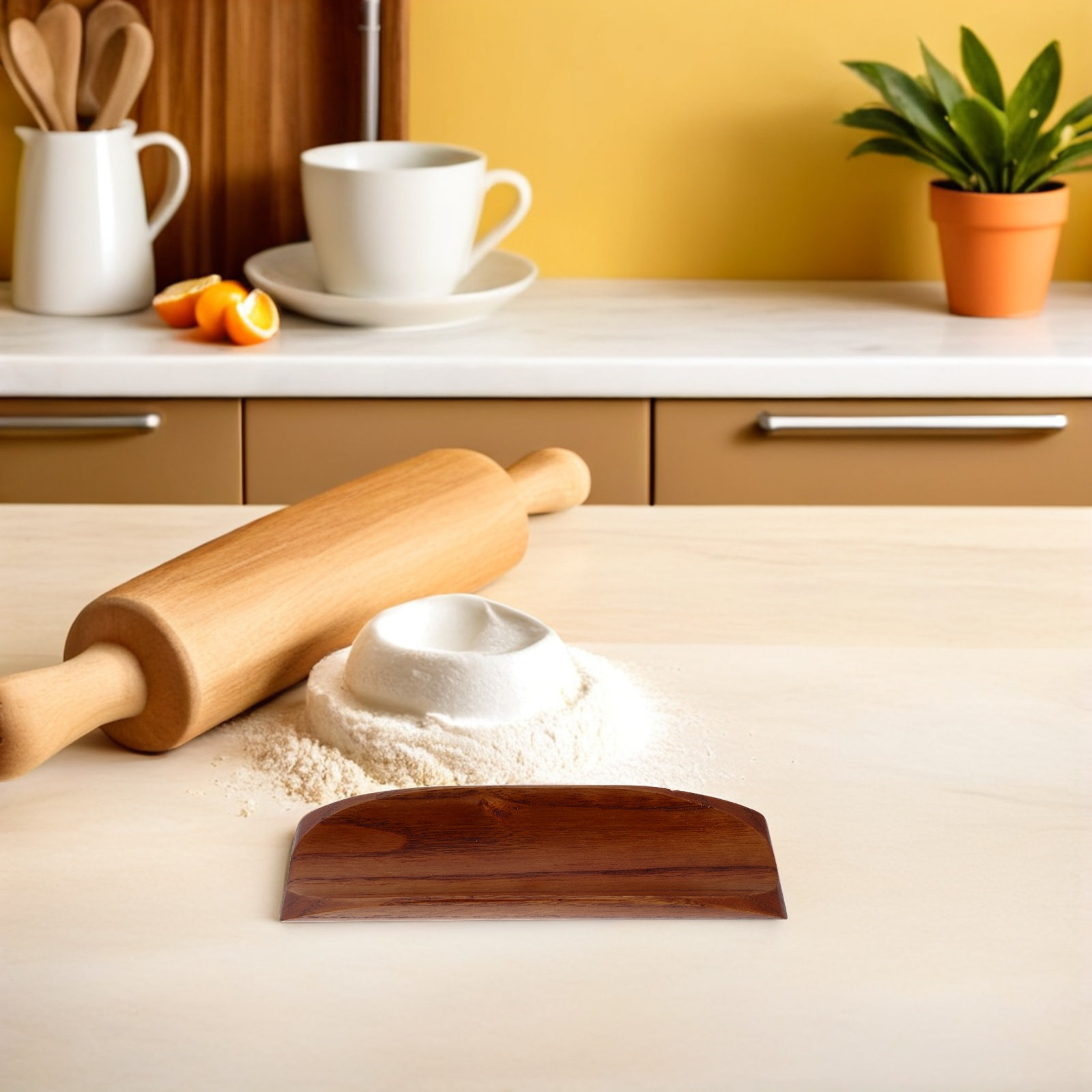 2 Adet Ahşap Oklava Tutucu, Te - Kitchen Baking Station incelemesi ve fiyatı