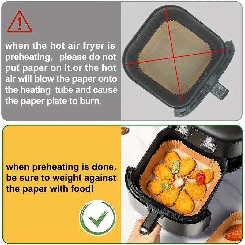 Hava Fritözü Kağıt Kaplamaları - Kitchen Baking Paper incelemesi ve fiyatı