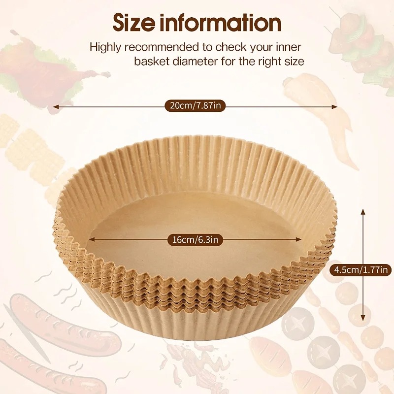 Hava Fritözü Kağıt Kaplamaları - Kitchen Baking Paper incelemesi ve fiyatı