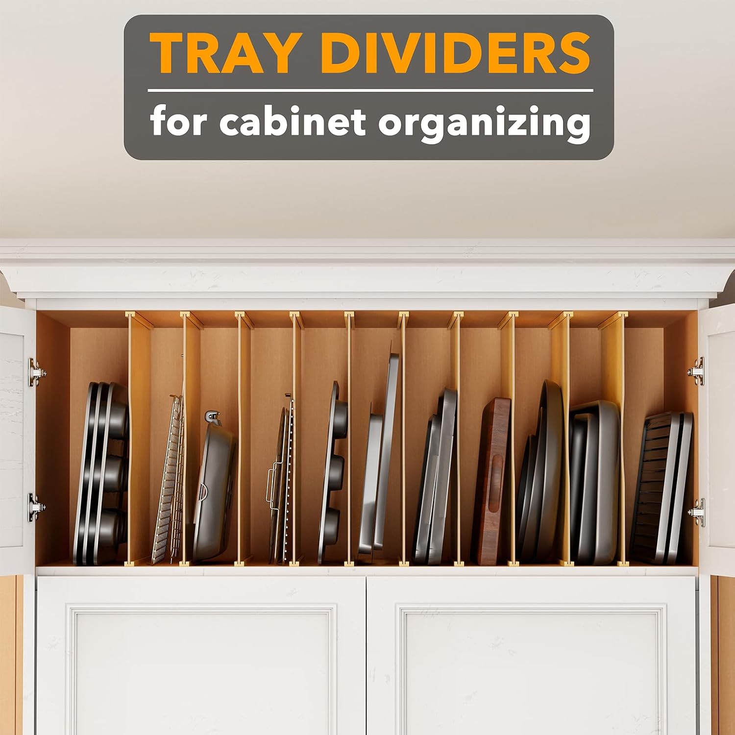 10'lu Paket Bambu Tepsi Bölücü - Kitchen Baking Organization incelemesi ve fiyatı